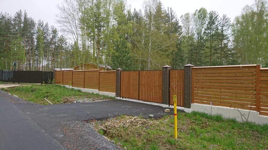 Забор из дерева с. Кашино 3 &bull; Забор Екатеринбург