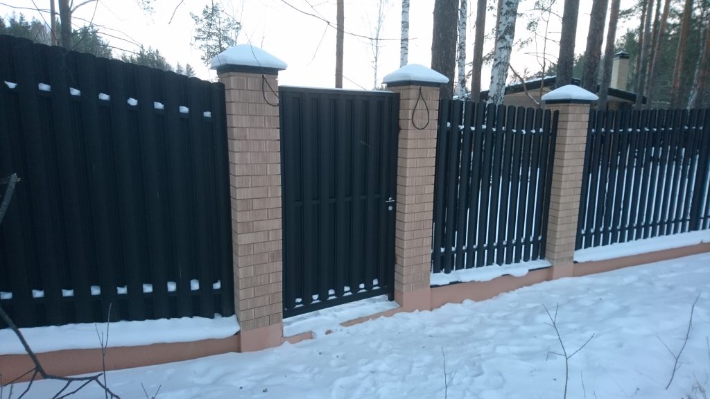Забор из евроштакетника с. Кашино &bull; Забор Екатеринбург